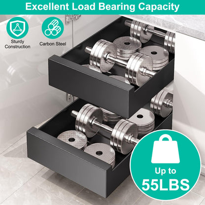 Cabinet Organizer Carbon Steel Slide Out Drawer Storage